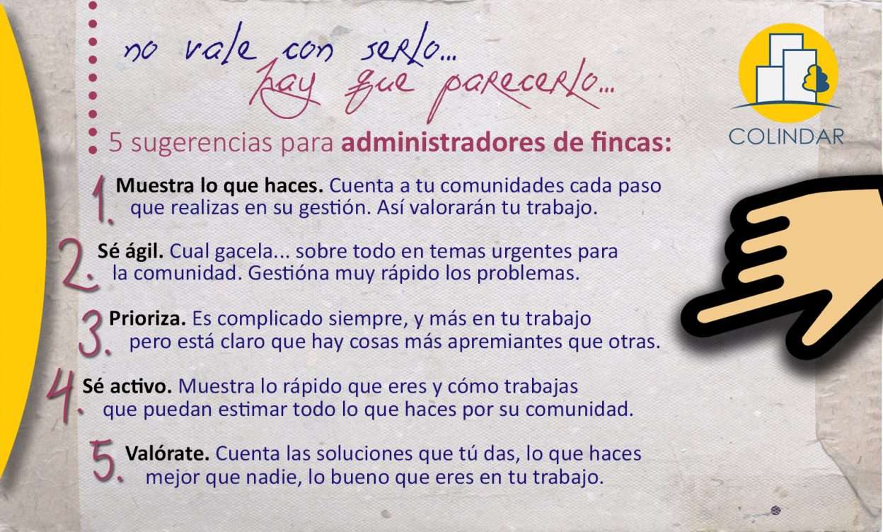 Administrador de Fincas muestra