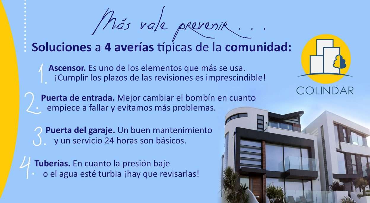 prevenir averias comunidad